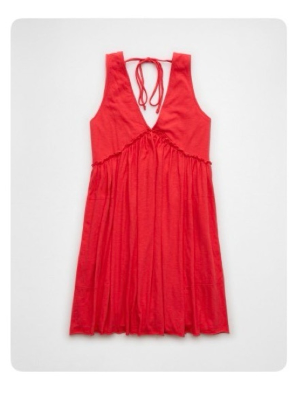 American Eagle Outfitters Coral Sleeveless Knit Swing Dress